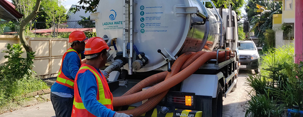 Laguna Water started its desludging service last September 22 in Town and Country in Binan, Laguna